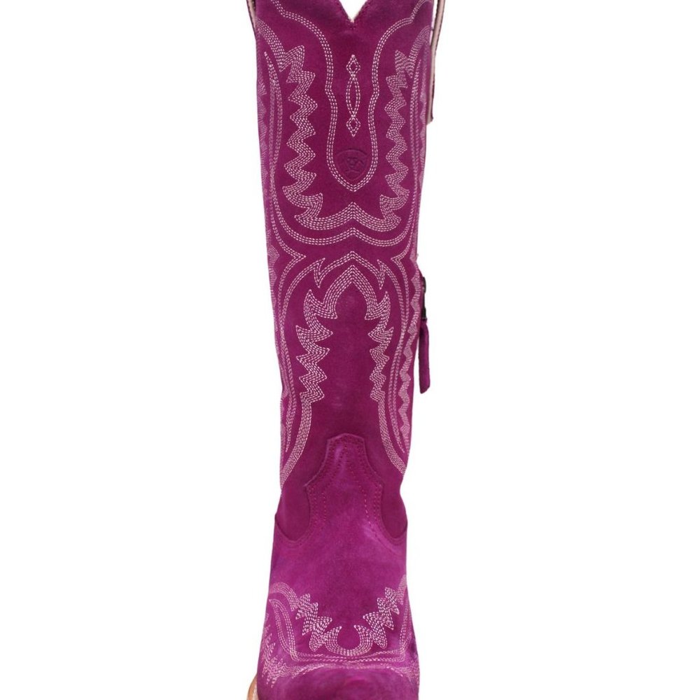 ARIAT WOMENS HAUTE PINK SUEDED CASANOVA WESTERN BOOT